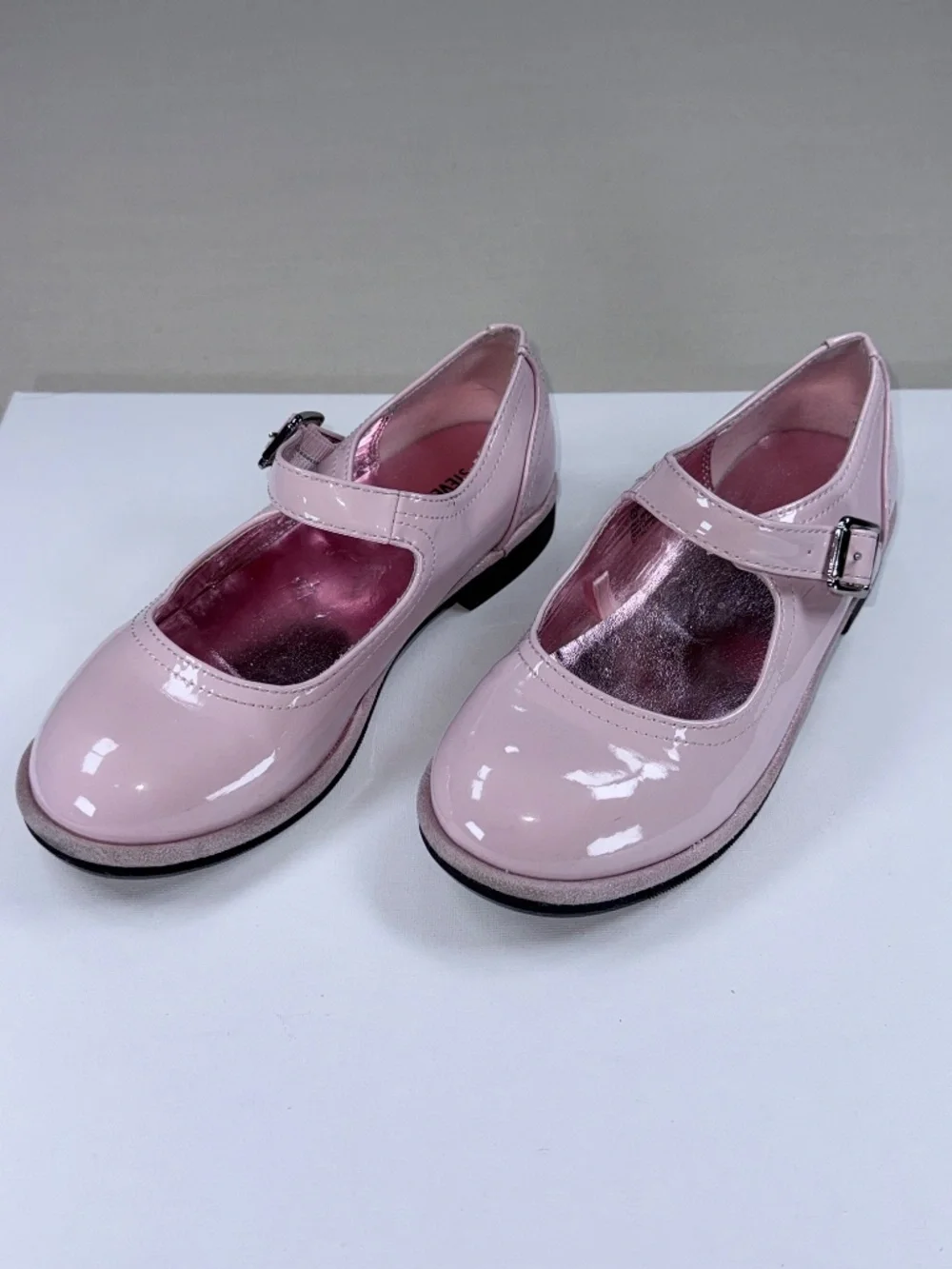 Steve Madden JKenny Pink Patent Mary Jane Dress Shoes Youth 1M EUC